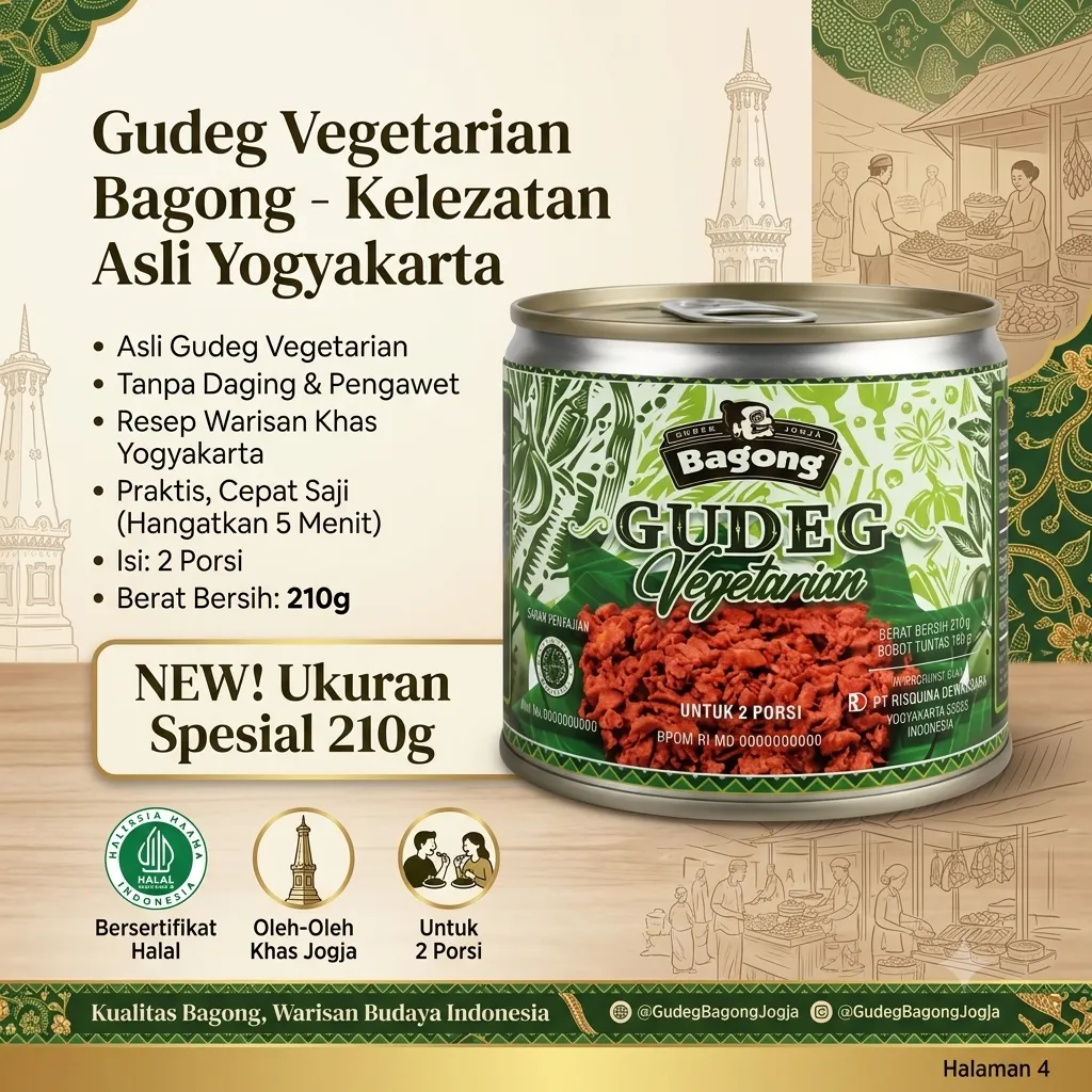 Gudeg Bagong - Vegetarian (210gr)