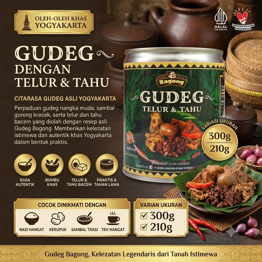 Gudeg Bagong - Telur & Tahu (Pedas)