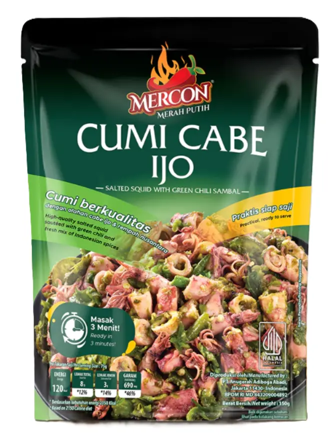 Mercon Merah Putih - Satuan | Cumi Cabe Ijo