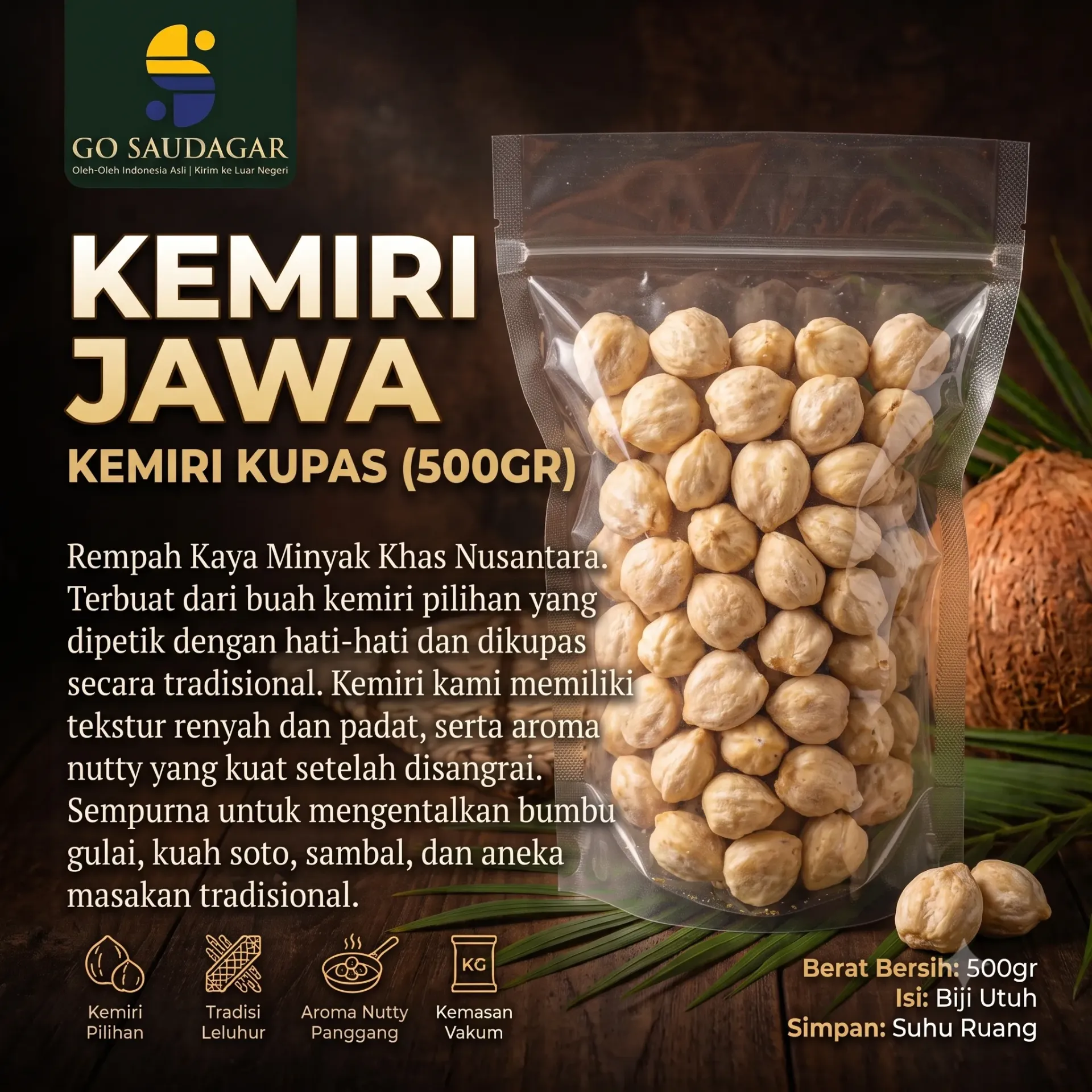 Kemiri 500gr