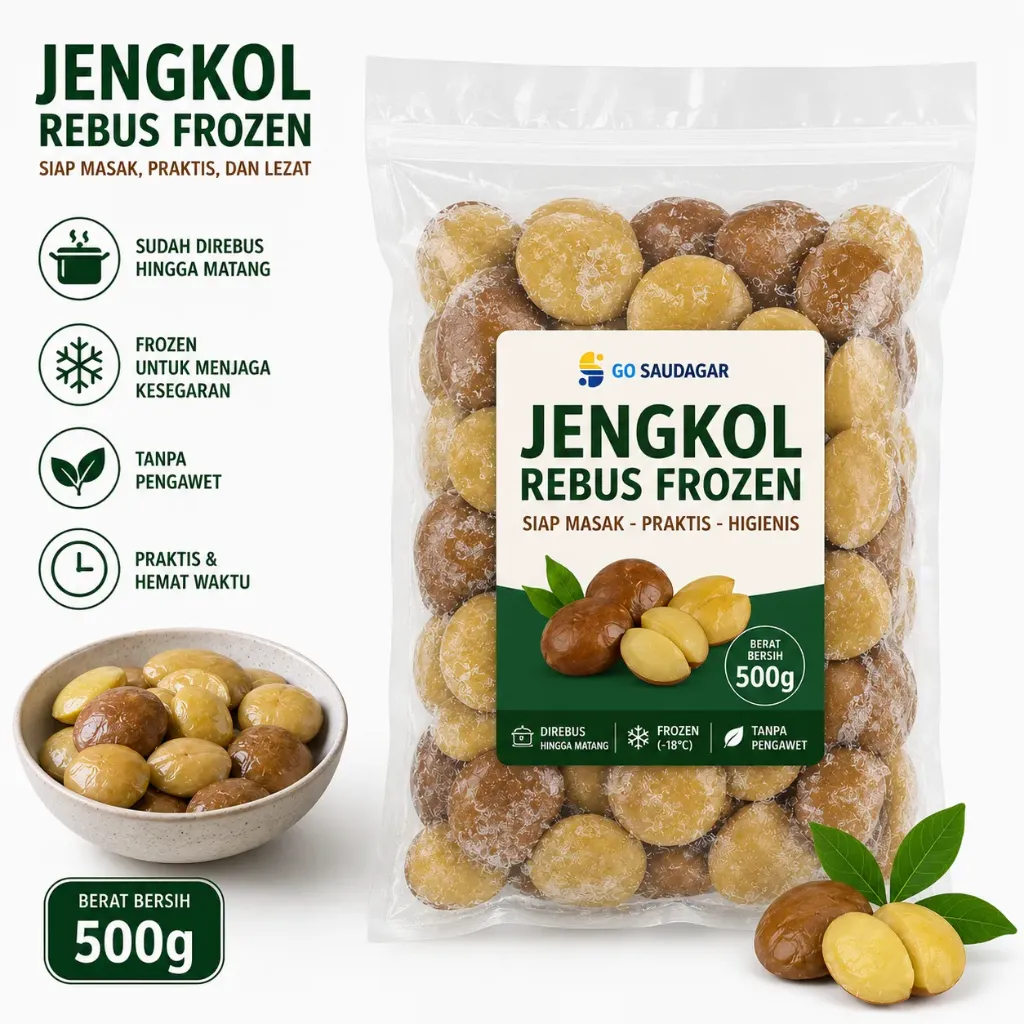 Jengkol Rebus Frozen 500 gr